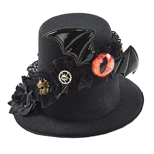 MHADBKH Steampunk Hat Steampunk Top Hat Steampunk Time Hat Steampunk Accessoires Halloween Party Steampunk Bowler von MHADBKH