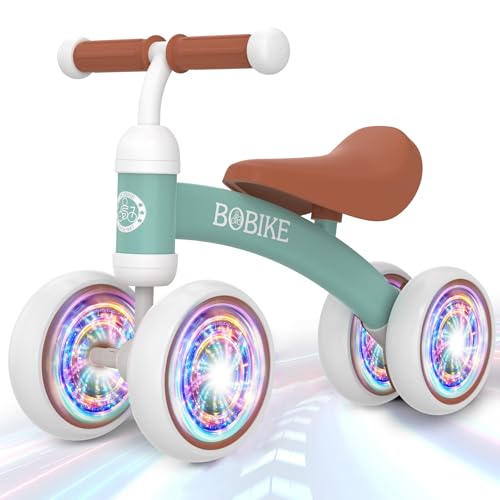 MHCYLION Kinder Laufrad ab 1 Jahr,Farbige Beleuchtung Balance Lauflernrad Spielzeug mit 4 Räder für 10-24 Monate Baby, Erst Rutschrad Fahrrad für Jungen Mädchen als Geschenke,Grün MHCYLION Kinder Laufrad ab 1 Jahr,Farbige Beleuchtung Balance Lauflernrad Spielzeug mit 4 Räder für 10-24 Monate Baby, Erst Rutschrad Fahrrad für Jungen Mädchen als Geschenke,Grün von MHCYLION