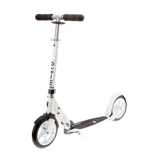 Micro Classic™ White| Das ORIGINAL |Scooter für Jugendliche und Erwachsene | Premium Scooter ab 14 Jahren | Lenker höhenverstellbar | CityScooter | Farbe weiß von MICRO