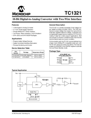 Microchip Technology TC1321EOA SMD von MICROCHIP TECHNOLOGY