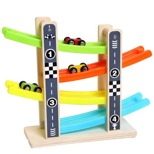 Holz Auto Rampe Spielzeug, Eltern Und Kinder Interaktive Puzzle Spielzeug 1 2 3 4 Jahre Alt Trägheitsschiene Gleitfahrzeug Für Jungen Und Mädchen Geburtstagsgeschenke-A0 Holz Auto Rampe Spielzeug, Eltern Und Kinder Interaktive Puzzle Spielzeug 1 2 3 4 Jahre Alt Trägheitsschiene Gleitfahrzeug Für Jungen Und Mädchen Geburtstagsgeschenke-A0 von MICToy