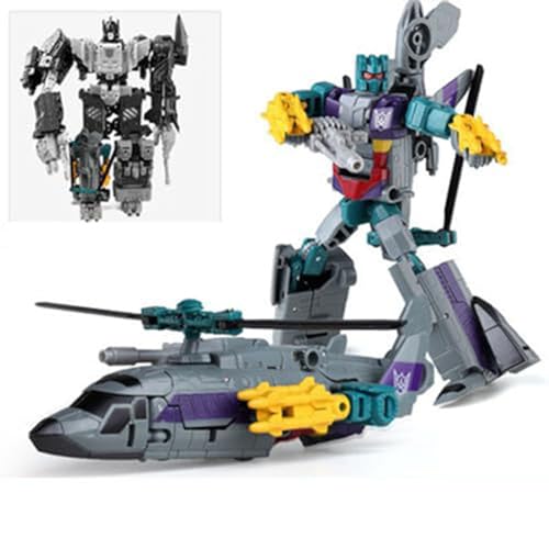 MICToy Transform Spielzeug, 5-in-1-Roboter, Geschenk Für Jungen Und Kinder, Sammlung Sammlung Höhe 32cm, Geeignet Für Kinder Und Erwachsene Ab 12 Jahren-Helicopter MICToy Transform Spielzeug, 5-in-1-Roboter, Geschenk Für Jungen Und Kinder, Sammlung Sammlung Höhe 32cm, Geeignet Für Kinder Und Erwachsene Ab 12 Jahren-Helicopter von MICToy