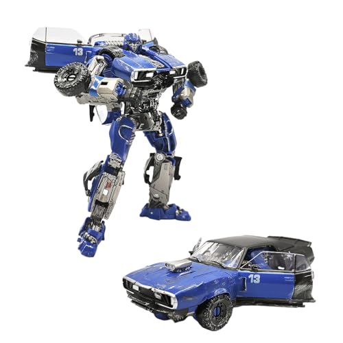 MICToy Transform Spielzeug, Blue Warrior Auto Transformation Spielzeug, Jungen und Mädchen Action Puppen, sammelbare Geschenk Spielzeug Modelle, für Kinder und Erwachsene im Alter von 12 und höher von MICToy