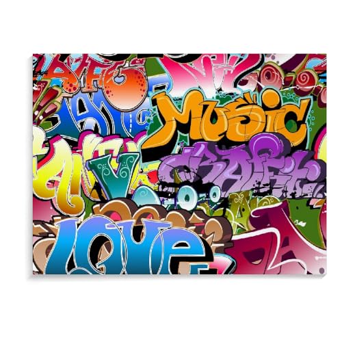 1500-Teiliges Puzzle Für Erwachsene, Graffiti, Lernspielzeug Für Die Familienerziehung, Holzpuzzlespiele, Schwierige Puzzles Für Erwachsene (87 × 57 cm) von MIDUNU