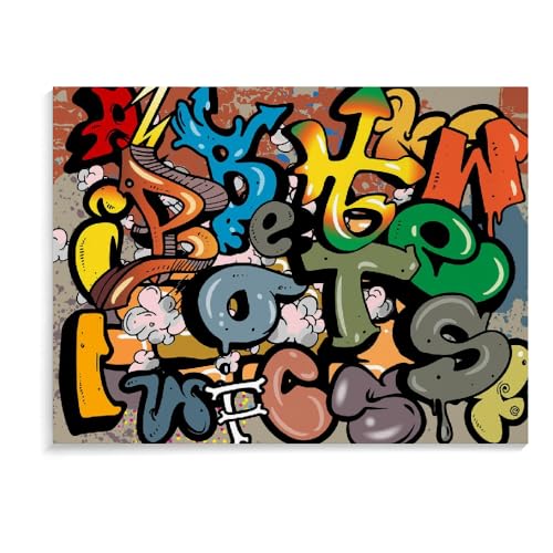 1500-Teiliges Puzzle Für Erwachsene, Graffiti, Lernspielzeug Für Die Familienerziehung, Holzpuzzlespiele, Schwierige Puzzles Für Erwachsene (87 × 57 cm) von MIDUNU