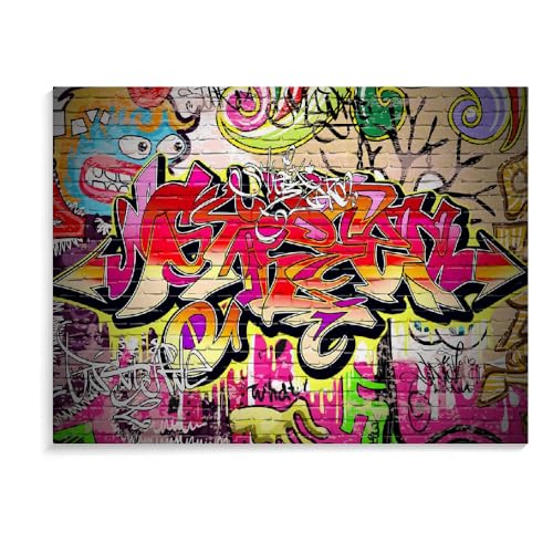 Puzzle Für Erwachsene 1000 Teile Graffiti-Lernspiel Mit Cartoon-Motiv, Kinderspielzeug, Personalisiertes Geschenk, Puzzle 1000 Teile Für Erwachsene Und Kinder (75 × 50 cm) von MIDUNU