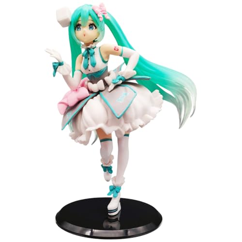 MIFKLMV Anime Figuren, Mikus Figuren Statue, Hatsunes Actionfigur Mikus, Anime Modell Statue, Puppe Desktop-Ornamente,Geschenke für Anime-Fans, Kinder -A von MIFKLMV