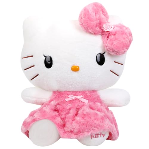 MIFKLMV Kitty Cat Kuscheltier Stofftier 12inch Kawaii Plüschtier Cartoon Plüschfigur Kinderpuppe Kuscheltier Puppe Kinderzimmer Dekor Für Jungen und Mädchen Geschenk zum Knuddel, Sammeln & Kuschel von MIFKLMV