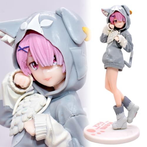 MIFKLMV Ra-m Figuren Statue,Re Zero Figuren, Starting Life in Another World, Ra-m Action Figure, 8.2inch Anime-Kollektion,Puppe Desktop-Ornamente,Geschenke für Anime-Fans, Kinder von MIFKLMV