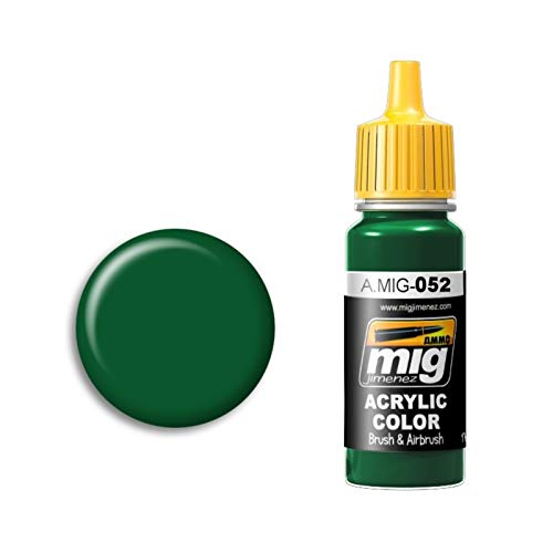 AMMO A.MIG-0052 dunkelgrüne Acrylfarben (17 ml), Mehrfarbig von Mig Jimenez