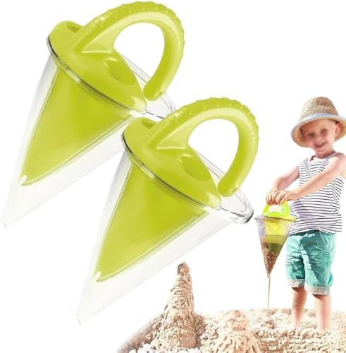 MIGEDY Trichtersand for Verschütten, Trichter-Strandspielzeug, Ultimatives Sand- und Wassermischspielzeug, Sandburgenbausatz, Trichter for Kreationen(2pcs) von MIGEDY