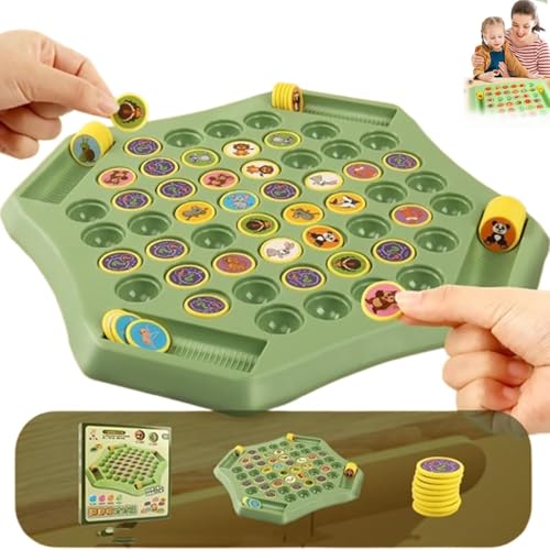 Tier-Flip-Schach-Memory-Schachspiel for Kindergarten-Sammelaktivitäten, Tier-Flip-Schach-Schachbrettspiel for Party, Zuhause usw(Animal) von MIGEDY