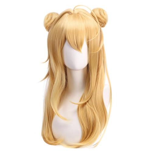 Anime HAMIDASHI CREATIVE Izumi Hiyori Cosplay Perücke, Damen Blonde Langhaarperücken Für Halloween, Party, Karneval Und Perücke Cap von MIGUOO