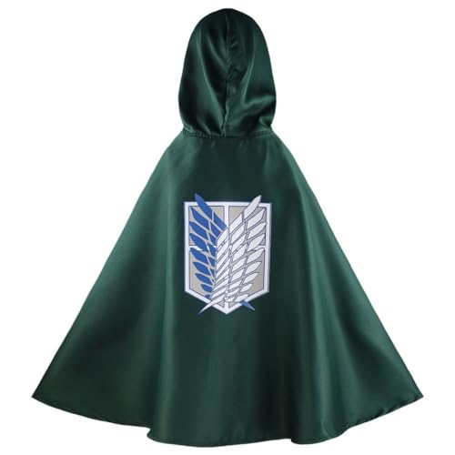 MIGUOO Anime Attack on Titan Wings of Freedom Cosplay Outfit Halloween Party Grüner Umhang Uniform Kostüm Anzug (Suit,M) von MIGUOO