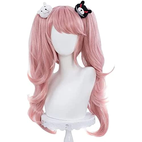 MIGUOO Anime Danganronpa Cosplay Kostüm Perücken, Enoshima Junko Perücke, Hitzebeständiges Synthetisches Haar Karneval Halloween von MIGUOO