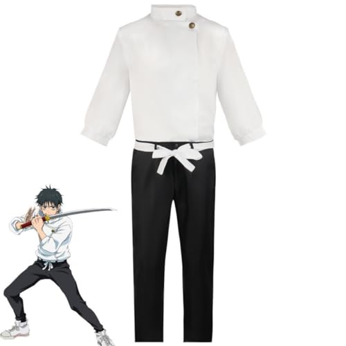 Anime Jujutsu Kaisen Okkotsu Yuta Cosplay Kostüm Halloween Outfit Party Einheitlich Full Set (Okkotsu Yuta,XL) von MIGUOO