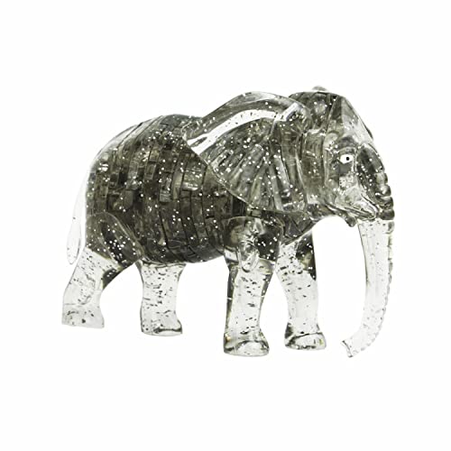 3D-Kristall-Puzzle, Kristall-Puzzle, für Puzzler ab 16 Jahren, Elefant-Grau von MIJIE