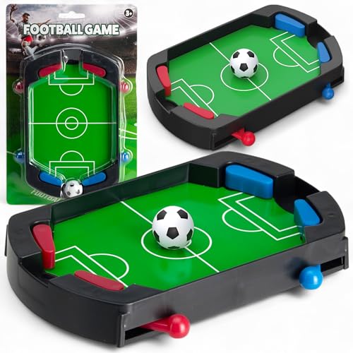 MIJOMA Mini Tischfußball Spiel – kompaktes Football Game 18,5 x 14 x 3 cm, Reisespiel ohne Batterien, 2 Spieler, ABS, Mitgebsel, Party & Kindergeburtstag MIJOMA Mini Tischfußball Spiel – kompaktes Football Game 18,5 x 14 x 3 cm, Reisespiel ohne Batterien, 2 Spieler, ABS, Mitgebsel, Party & Kindergeburtstag von MIJOMA