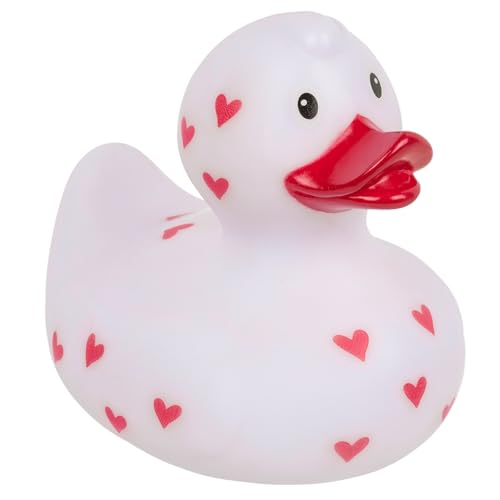 MIJOMA Quietsche-Ente Badeente | Niedliche Schwimmenten für Kinder & Erwachsene | Hochwertiges, langlebiges Material | ca. 10 cm (Liebe) von MIJOMA
