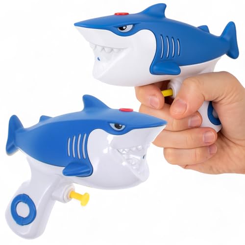 MIJOMA Wasserspritzpistolen Set 2-teilig Hai-Design 12 cm Wasserspielzeug Sommer Outdoor Pool Strand Kinder Wasserpistole MIJOMA Wasserspritzpistolen Set 2-teilig Hai-Design 12 cm Wasserspielzeug Sommer Outdoor Pool Strand Kinder Wasserpistole von MIJOMA