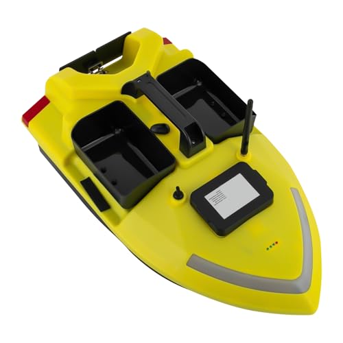 MIKIYUEER GPS-Fischköderboot - Ferngesteuertes Köderboot mit Dual-Motor und 1640 ft Reichweite, ideal für Angler, 2kg Tank-Kapazität, 12000mAh Lithium-Batterie, für alle Gewässer von MIKIYUEER