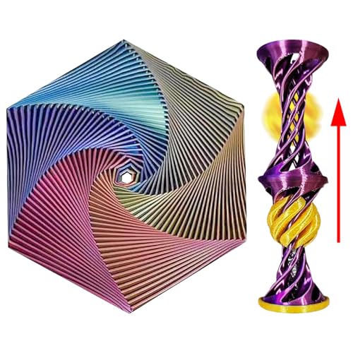 MILIAFLICK 2 Stück Fractal Fidget Hexagon Fidget Toys Hexagon Spiral Spielzeug Anti Stress Spielzeug Erwachsene Sensorisches Spielzeug Stressabbau Spielzeug Fidget Spielzeug Anxiety Toy von MILIAFLICK