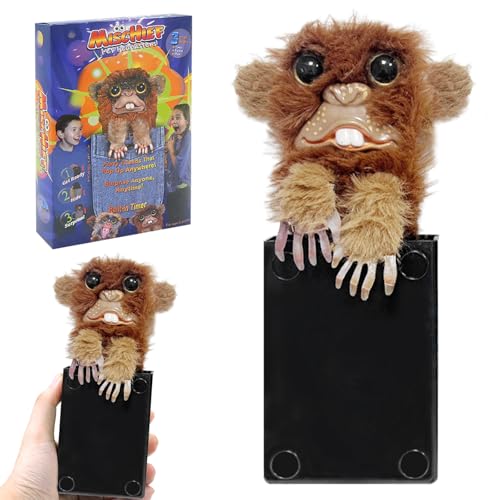 MILIAFLICK Prank Monkey Toys, Halloween Prank Monkey Toys, Pop Up Monkey Prank Fidget Toys, Party Dekoration Fun Toys, Monkey Toy für 3+ Kinder und Erwachsene von MILIAFLICK