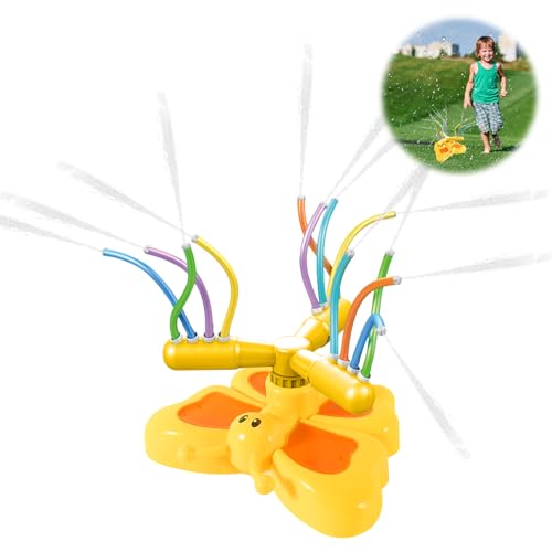 MILIAFLICK Wasserspielzeug Kinder Spielzeug für Draußen Outdoor Garten Sommer Garten Wasserspielzeug Sprinkler Rasensprenger Garten Outdoor Sommer Spritzen Sprinkler für Baby Kinder Hund und Haustiere von MILIAFLICK