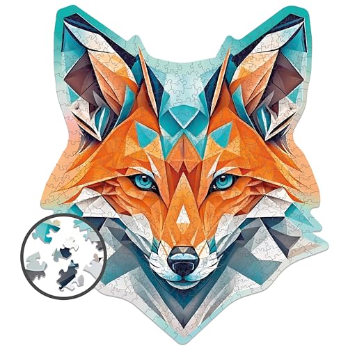 Milliwood Alternative Geometry - Ungewöhnliche Puzzles für die ganze Familie - Tolle Unterhaltung für alle Altersgruppen - Unregelmäßige Formen - 500 Teile - Hypnotizing Fox - 39,5x45,8cm von MILLIWOOD