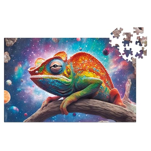 Milliwood Serie Galaxies - Cosmoleon Set - Puzzles für die ganze Familie - Großer Spaß für alle Altersgruppen - Unregelmäßig geformte Puzzles, 34x22,5cm, 150 Teile von MILLIWOOD