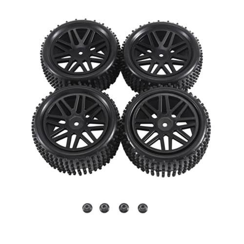 MILUZD 4 Stück 85 mm Reifen für 144001 144010 124007 124017 1/10 1/12 1/14 RC Auto Off Road Ersatzteile Zubehör, B von MILUZD