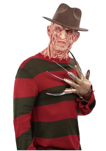 MIMIKRY Freddy Krueger Strickpullover A Nightmare On Elmstreet Halloween Horror Killer Mörder, Größe:L von MIMIKRY