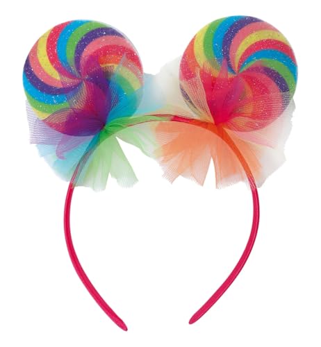 MIMIKRY Haarreif Candy Süßigkeiten Kopfschmuck Kostümzubehör Lolli Bunt Bonbon Lutscher Lollipop von MIMIKRY