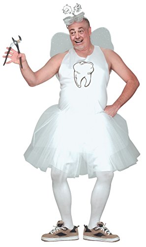 MIMIKRY Lustiges Zahnfee Herren-Kostüm Plus Size 2XL-3XL Tutu Ballerina Erwachsene Karneval JGA Junggesellenabschied von MIMIKRY
