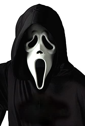 MIMIKRY Original Ghost Face Scream Maske mit Kapuze Geist Halloween Horror Film Scary Movie von MIMIKRY