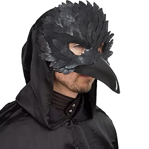 MIMIKRY Venezianische Schnabelmaske Maske Rabe Schwarz Vogel Venedig Maskenball Commedia dell'arte Halloween von MIMIKRY