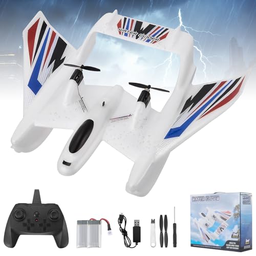 MINENICE RC Flugzeug, 3 in 1 Wasser Land Luft Ferngesteuertes Flugzeug 2,4 GHz 3CH RC Amphibienflugzeug mit 2 Batterien EPP Fernbedienung Drohne Stunt Fliegen Schlitten Design für Junge Mädchen MINENICE RC Flugzeug, 3 in 1 Wasser Land Luft Ferngesteuertes Flugzeug 2,4 GHz 3CH RC Amphibienflugzeug mit 2 Batterien EPP Fernbedienung Drohne Stunt Fliegen Schlitten Design für Junge Mädchen von MINENICE