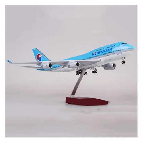 Flugzeug Spielzeug Für B747-400 Flugzeug Korean International Airline Modell Licht Flugzeug Airliner Sammlung 1/150 47CM Luftfahrt Flugzeug (Größe : Without Light) von MINGYTN