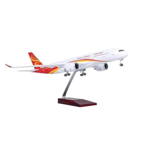 Flugzeug Spielzeug Für Hainan Airlines Resin Flugzeugmodell Zivilluftfahrt Passagier A350 Sammlung Souvenir Display 47cm 1:142 (Größe : Without Light) von MINGYTN