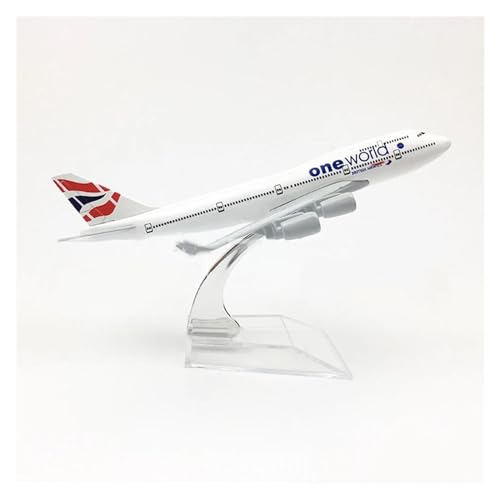 Flugzeug Spielzeug Legierungsflugzeug Im Maßstab 1:400 B747 Britain One World 16 cm Flugzeug Boeing 747 Modellspielzeug Dekoration von MINGYTN