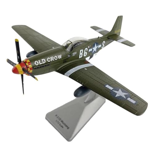 MINGYTN Flugzeug Spielzeug Diecast 1/72 Scale Fighter P51D Fertige Legierung Flugzeugmodell Souvenir Dekoration Display von MINGYTN