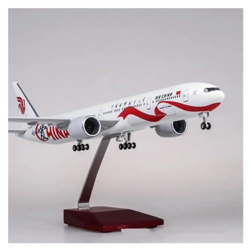 MINGYTN Flugzeug Spielzeug Für Luftfahrt Boeing 777 B777 Dreamliner Flugzeug Air China Airlines Modell Flugzeug Airliner Stand-up Flugzeug 47CM 1/157 (Größe : Without Light) von MINGYTN