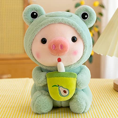 25CM Schön Schwein Puppe Spielzeug, Plüschtier Schwein Stofftier Kuscheltier Plüsch-Schwein Plüsch Spielzeug Puppe Figuren Spielzeug Super Weich Dekokissen für Kinder Baby Jungen Mädchen (A) von MINHADISI