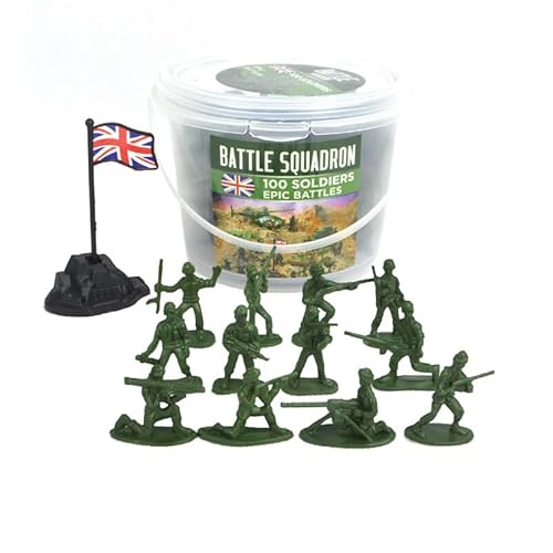 MINHADISI Armee Soldaten Figuren, 100Pcs Mini Soldaten Figuren Spielzeug Set, Militär Figuren Spielzeug, 12 Styles Little Soldier Static Model Armee Männer Action-Figuren Militärische Figuren (grün) von MINHADISI