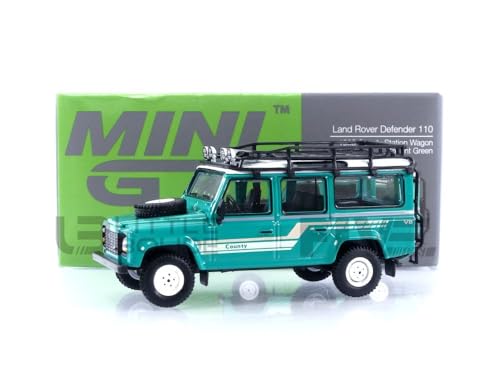 MINI GT 1/64 MGT00590-L Land Rover Defender 110 County Station Wagon - 1985 Diecast Modelcar von Truescale Miniatures