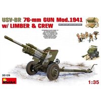 MINIART 35129 1:35 USV-BR 76mm Gun Mod.1941 w/Limber &Crew von MINIART