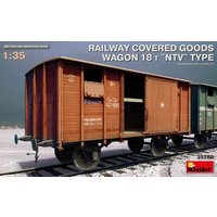 MINIART 35288 1:35 Railway Covered Goods Wagon 18 t "NTV"Ty von MINIART