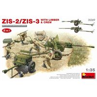 MINIART 35369 1:35 ZIS-2/ZIS-3 With LIMBER & CREW. 2 in 1 von MINIART