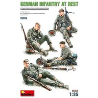 MINIART MODELS 550035266 1:35 Figuren Deutsche Infanterie-Soldaten (4) bei der Rast von MINIART