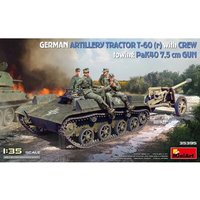 MINIART MODELS 550035395 1:35 Deutscher Artillerieschlepper T-60 (r) mit Besatzung und PaK 40 von MINIART